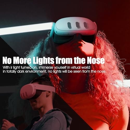 Orzero Ir Illuminator Infrared Light Compatible for Quest 3, Quest, Quest 2, PSVR2, Enhance Hand Tracking Immersive No-Light Disturbance Increase Tracking Sensitivity with Power Adapter - White 8