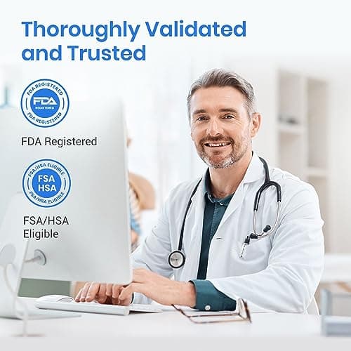 Etekcity Bluetooth Blood Pressure Monitor, FSA-HSA Eligible, Smart Upper Arm Automatic BP Machine with App, Wide Cuff 8.6"-16.5", Irregular Heartbeat Detection,Home Medical Diagnostic Kit Wearables 7