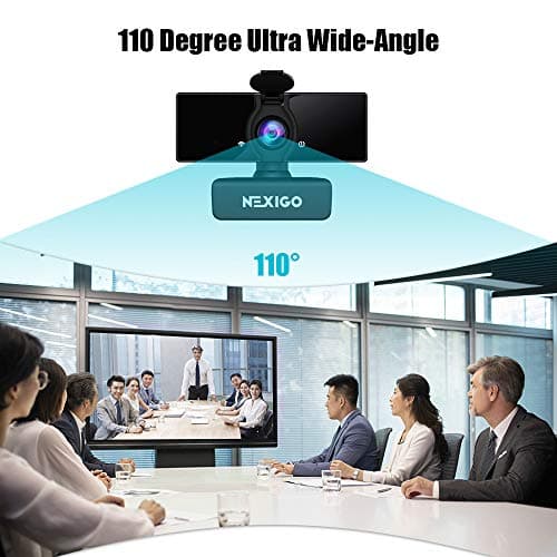 NexiGo N660 1080P Business Webcam, Dual Microphone & Privacy Cover, USB FHD Web Computer Camera, Plug and Play, for Zoom/Skype/Teams/Webex, Laptop MAC PC Desktop 6