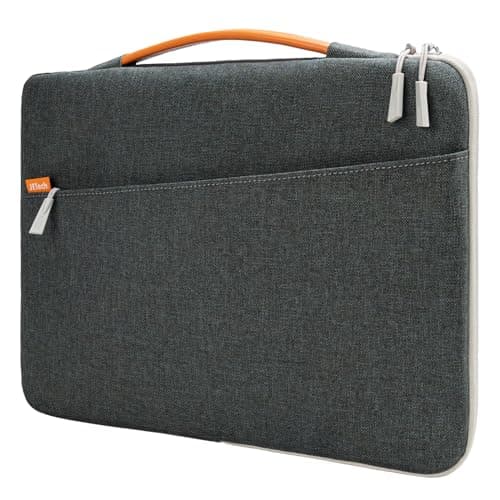 JETech Laptop Sleeve for MacBook Neo (A18 Pro), 13-14Inch MacBook Air/Pro (M1-M5, 2020-2026), Waterproof Bag with Portable Handle and Pocket, Compatible with 13-13.6 Inch Notebook (Dark Grey)