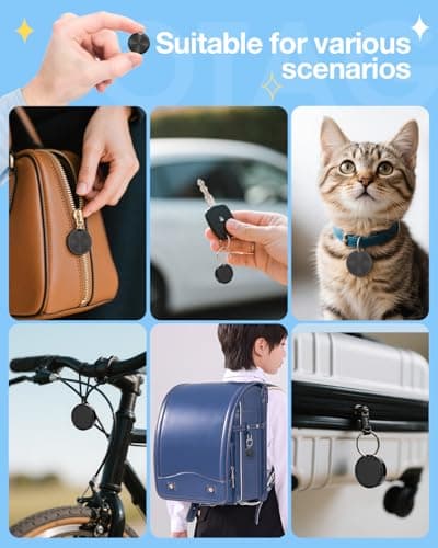 Air Tags for Android,Air Tags-4 Pack Android,Android Tracker Tags,2 Year Battery Life,Google Find Trackers for Google'S Find Hub App,IP65 Waterproof Luggage Tracker Android for Keys,Wallets,Suitcases 7