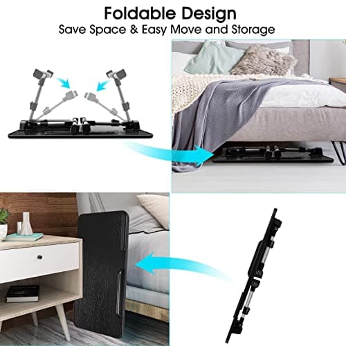 AirOpen Adjustable Laptop Lap Desk with Fan and Drawer, Stand for Bed, Couch, Floor (20.9" x 11.8", Black) - Fits Laptops up to 15.6" 7