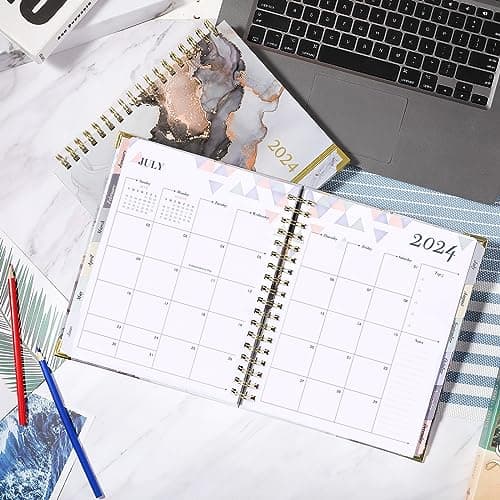 Waterink 2024 Planner - Jan. to Dec. 2024, Large Weekly & Monthly Planner, 8" x 10" - Waterink 9
