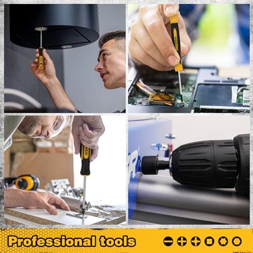 Magnetic Screwdriver Set with Case: 86-Piece Slotted Phillips, Hex, Torx, Precision, Nut Drivers, Driver Bits and Magnetizer, Ergonomic Handle, Ideal for Mechanics and Professionals 8