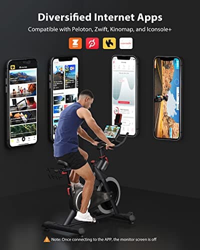 Niceday Magnetic Exercise Bike 385lb Weight Capacity-Super Silent Stationary Bike with 45lbs Flywheel,SPD Pedals & Performance Saddle 5