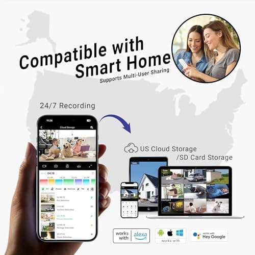 Laview 2K Solar Security Cameras Wireless Outdoor, Rechargeable Battery Wifi Cameras for Home Security with Spotlight Color Night Vision,Siren Alarm,AI Human Detection,IP65,2-Way Talk,Cloud/SD Storage 9