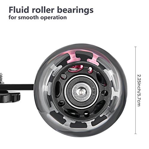 Neewer Scaled Camera Table Dolly Slider with 22 pounds/10 kilograms Load Capacity Skater Design Aluminum Rods Rotatable Rubber Wheels 1/4-inch 3/8-inch Screw Threads for DSLRs Video Camcorders (Black) 7