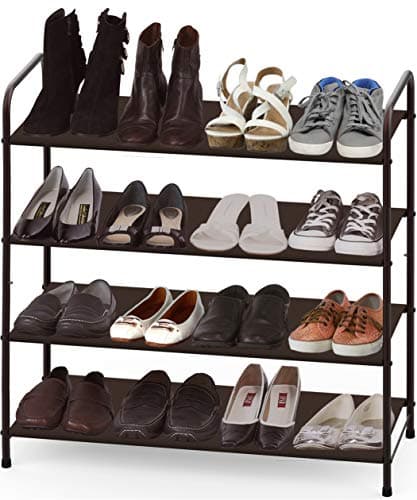 Simple Houseware 4-Tier Shoe Rack Storage Organizer, Bronze 4