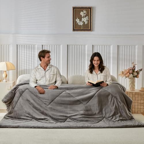 WARMDERN Oversized King Size 120" x 120" Velvet Comforter Duvet Insert - 100% Milk Velvet Bedding Comforters with Wave Textured Pattern, Ultra Soft Lightweight Warm Bedding Comforter, Khaki 6