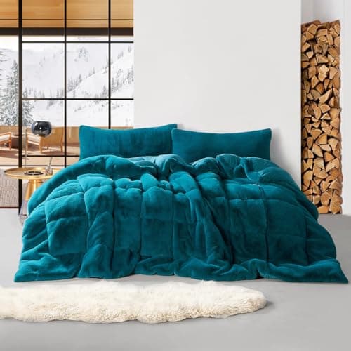 Byourbed Chunky Bunny Yoga - Coma Inducer® Oversized King Comforter - Real Teal