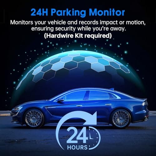 Dash Cam Front and Rear, 2.5K /1080P QHD Dual Dash Camera for Cars, Super Night Vision Dashcam, Tenebris Standard 6