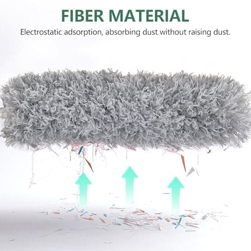 SetSail Extra-Long Dusters with Extension Pole 100-inch for Cleaning, Bendable Microfiber Head Washable Ceiling Fan Duster for High Ceilings, Furniture 6