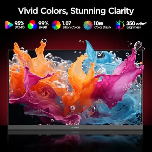 KOORUI 27 Inch 4K Gaming Monitor, Dual Mode(UHD 160Hz / FHD 320Hz), Fast IPS 2160p PC Monitor, 95% DCI-P3, HDR400, Eye-Care, Height/Pivot/Tilt Adjustability, VESA Mountable，HDMI 2.1/DP 1.4, G2741L 7