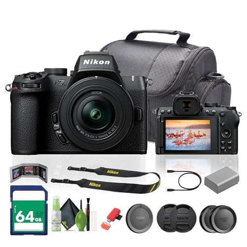 Nikon Z50II Mirrorless Digital Camera with NIKKOR Z DX 16-50mm f/3.5-6.3 Lens Bundle with 64GB Memory Card + Cleaning Kit + More