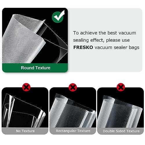 FRESKO Upgraded Fully Automatic Vacuum Sealer, Hands-Free Food Vacuum Sealer without Flipping the Lid, Easy-to-Use Touch Operation with Visual Progress Bar, ETL Certified 9