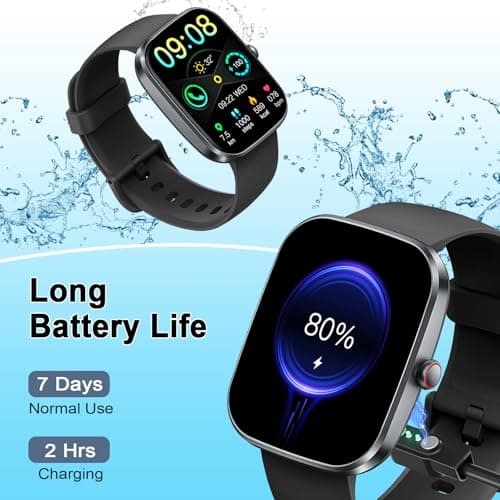 Soudorv Smart Watch, 1.91" HD Smartwatch for Men Women, 2026 Fitness Watch (Answer/Make Call), Pedometer/Sleep Monitor/Heart Rate/110+ Sport Modes/IP68 Waterproof, Fitness Tracke for Android iOS 7