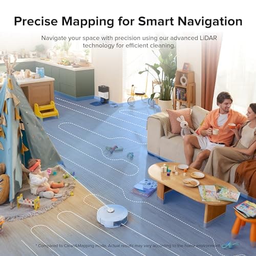 roborock Q8 Max+ Robot Vacuum and Mop, Self-Emptying, Hands-Free Cleaning for up to 7 Weeks, Reactive Tech Obstacle Avoidance, 5500 Pa Suction, DuoRoller Brush, APP-Controlled Mopping, White 7