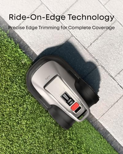 eufy Robot Lawn Mower E15, Hands-Free Auto Mapping, Pure Vision Navigation, No Wire Required, Multi-Zone Management, AI 3D Obstacle Avoidance, GPS Anti-Theft, 0.2 Acres, 18° Slope, App Control 6