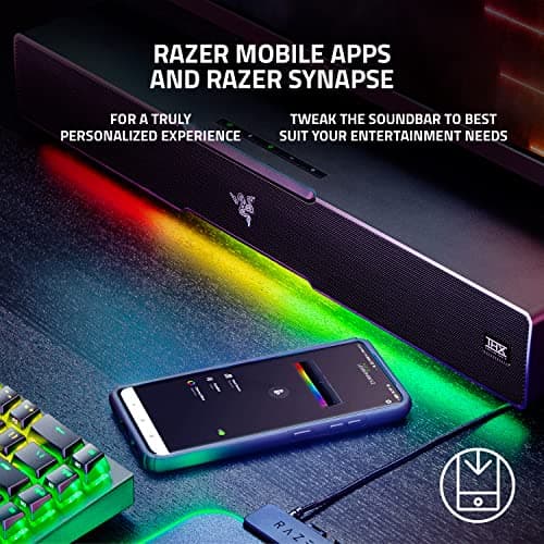 Razer Leviathan V2: Multi-Driver PC Gaming Soundbar with Subwoofer - THX Spatial Audio - Compact Design - Chroma RGB - Bluetooth 5.2 - for Desktop/Laptop, Smartphones, Tablets & Nintendo Switch 7