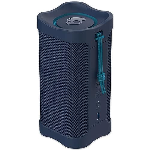Skullcandy Terrain Wireless Bluetooth Speaker - IPX7 Waterproof Portable Speaker with Dual Custom Passive Radiators, 14 Hour Battery, Nylon Wrist Wrap, & True Wireless Stereo