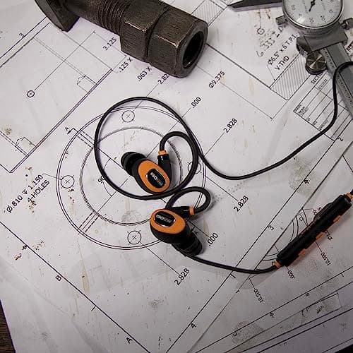 ISOtunes PRO 2.0 Bluetooth Earplug Headphones, 27 dB Noise Reduction Rating, 16+ Hour Battery, IP67 Durability, Noise Cancelling Mic, OSHA Compliant Professional Hearing Protector (Safety Orange) 6