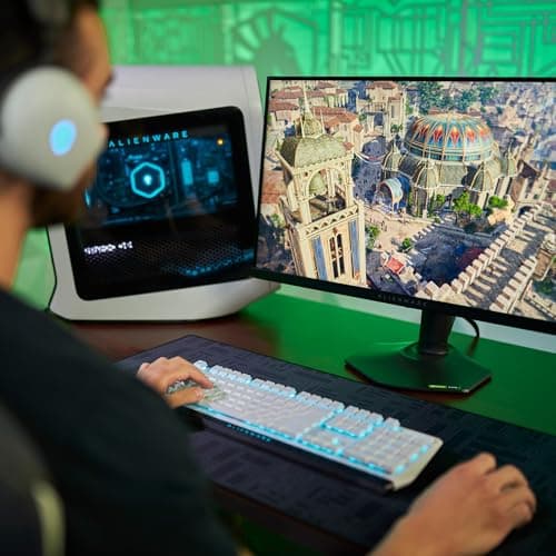 Alienware Tenkeyless Gaming Keyboard - AW420K - Lunar Light - Wired, Programmable, Cherry MX Red, USB, AlienFX RGB / 16.8 Million Colours 8