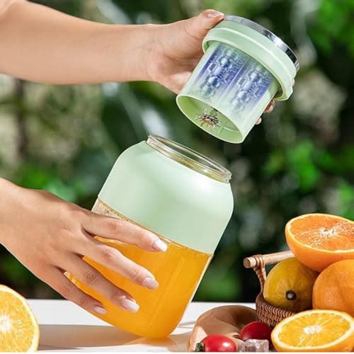 Electric Citrus Juicer 28 Oz, Gemet Bpa-Free Electric Citrus Juicer 17 OZ, Straw, Two Lids, Portable Blender for Smoothies, Shakes, Food, Multifunctional Large-Capacity Wireless Blender 5