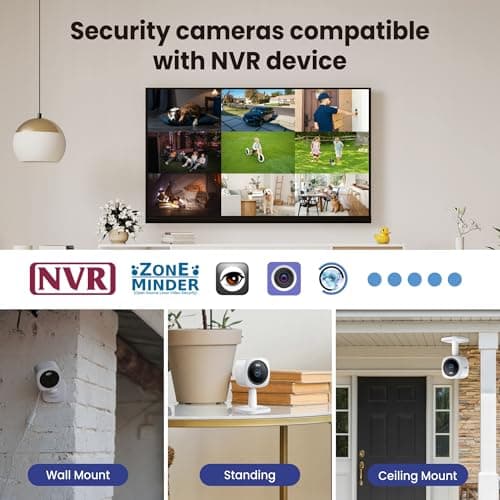 Hugolog 3K 5MP Outdoor Indoor Security Cameras for Home Security, Home Camera with Starlight Color Night Vision,Built-in Spotlight,Motion Detection,2-Way Talk,US Cloud & Local Storage,Works with Alexa 8
