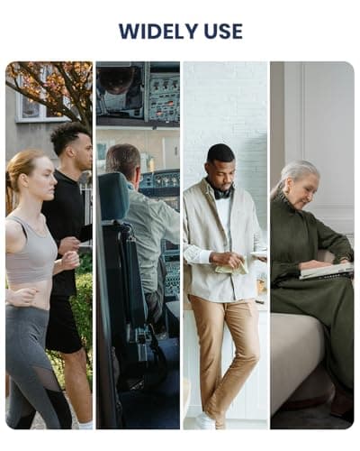 Rechargeable Pulse Oximeter Fingertip - Continuous Blood Oxygen Saturation Monitor, SpO2 and Pulse Rate Tracking, Finger O2 Pulse Oximeter, APP Report Features with Bluetooth, Custom Beep 7