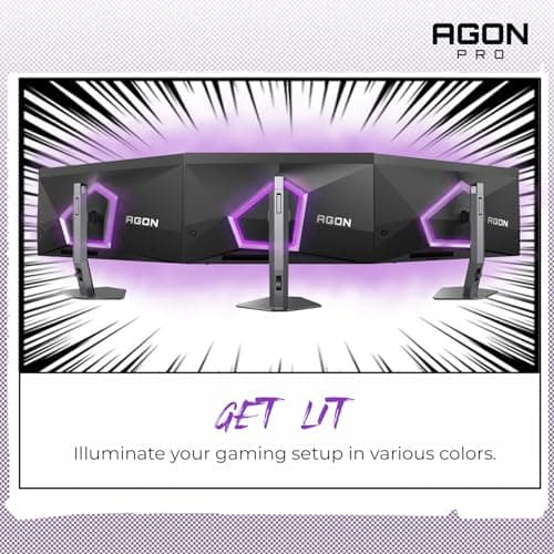 AOC Agon PRO AG276QZD2 27" OLED Tournament Gaming Monitor 2560x1440, 240Hz 0.03ms, G-SYNC, PS5 Switch Compatible, Glossy, Black (Renewed) 5