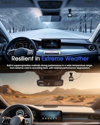 Dash Cam 2K, WiFi Dashcams with APP, External GPS, 1.5'' IPS Screen, Front Dash Camera for Cars, Mini Car Camera, WDR Night Vision, 24H Parking Monitor, Loop Recording, G-Sensor 9