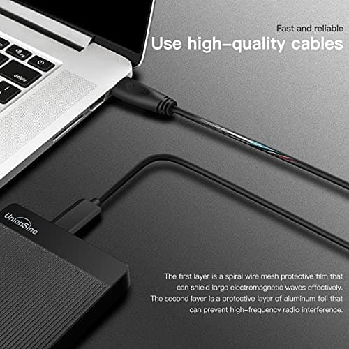 UnionSine 500GB Ultra Slim Portable External Hard Drive HDD-USB 3.0 for PC, Mac, Laptop, PS4, Xbox one, Xbox 360-(Black) 5