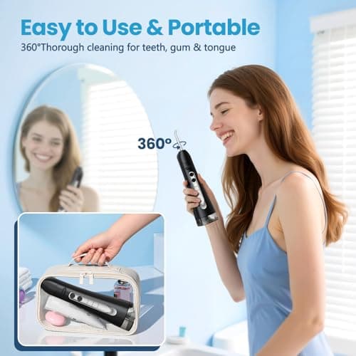 Water Flosser-Water Dental Flosser Pick for Teeth，Professional Flossing Cleaning Picks for Home Travel Gums 7