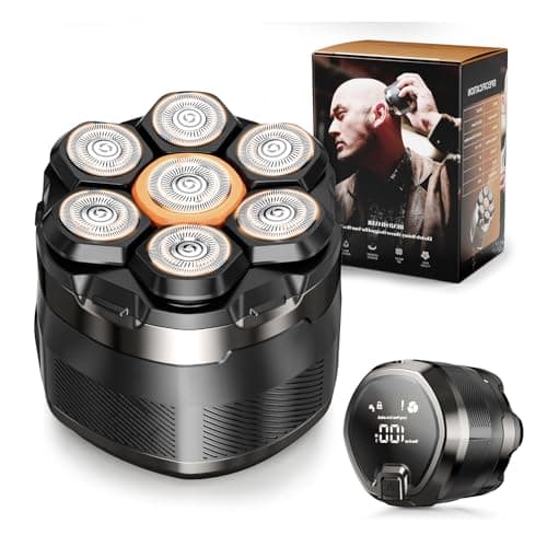 NIWUIO Head Shaver for Bald Men: 7D Electric Bald Razor - Waterproof Wet Dry Shaving - Professional Grooming Kit for Balder - Rechargeable Head Shavers for Scalp/Face/Beard