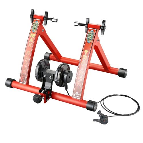 RAD Cycle Products Max Racer 7 Levels of with Smooth Magnetic Resistance Bicycle Trainer Allows You to Work Out with Your Bike 8
