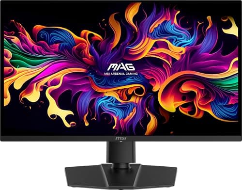 msi MAG 273QP QD-OLED X24 27-inch 2560 x 1440 (QHD) Gaming Monitor, 240Hz, Adaptive-Sync, HDMI, DisplayPort, VESA Mountable, Tilt, Height Adjustable, Speaker, 0.03ms, Black