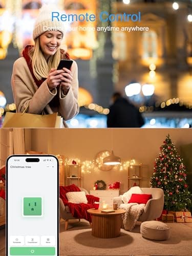 EIGHTREE 15A Smart Plug, Wi-Fi & Bluetooth Smart Outlet for High-Power Home Appliances, Works with Alexa & Google Home, Easy Setup, Timer & Remote Control, FCC & ETL Certified, 2.4GHz Wi-Fi Only 8