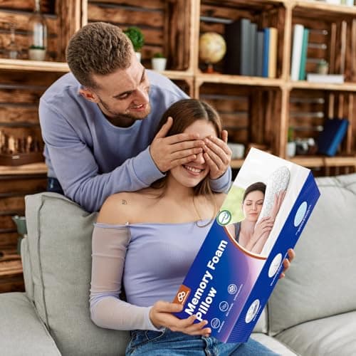 TranquilMoments Memory Foam Pillows, Bed Pillow for Side,Back and Stomach Sleepers,Neck Pillow for Sleeping with Removable and Machine Washable Cover, Standard Size (1 Pack) 7