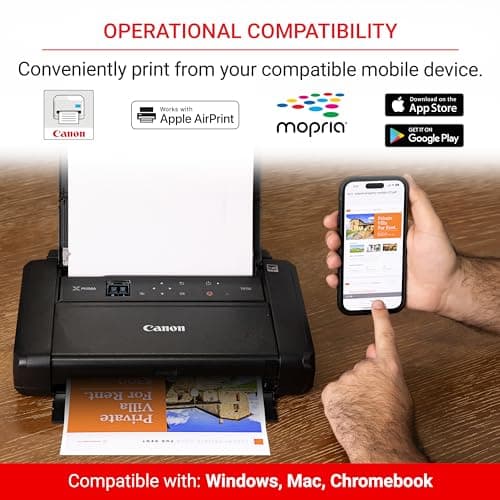 Canon PIXMA TR150 Wireless Portable Printer 6