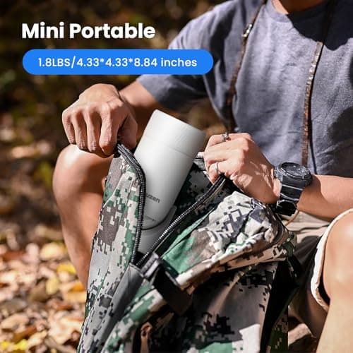 Mini Projector Supports 4k, Wifi, Bluetooth, and 180 Degree Roation Built in Speaker Connects to Phone iPhone/Android/TV Stick, Outdoor Projector 8