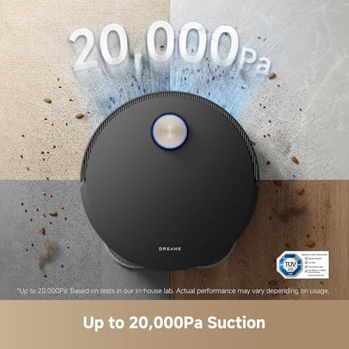 DREAME X50 Ultra Robot Vacuum and Mop with Auto-Empty and Mop Self-Cleaning, 20,000Pa Suction, Obstacle Avoidance and 360° Navigation, Corner to Edge Deep Cleaning, Detangling Brush 7