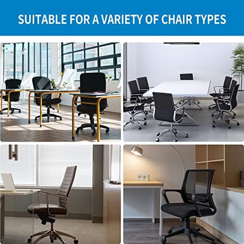 CADUFUELLY Adjustable Black Mesh Office Chair Headrest - Universal Ergonomic Head Pillow Attachment for Desk, Computer, and Swivel Chairs 8