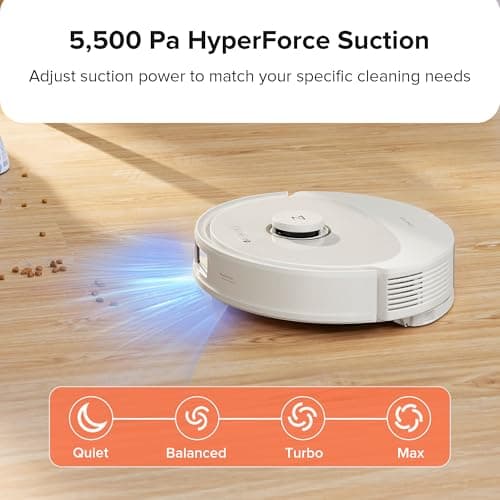 roborock Q8 Max Robot Vacuum and Mop Cleaner, DuoRoller Brush, 5500Pa Strong Suction, Lidar Navigation, Obstacle Avoidance, Multi-Level Mapping, Perfect for Pet Hair 7