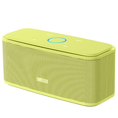DOSS SoundBox Touch Wireless Bluetooth Speaker-12W HD Sound with Rich Bass, IPX5 Waterproof, 20H Playtime, Ideal Christmas & White Elephant Gift for Men, Women, Teens, Office, Home, Travel-Yellow