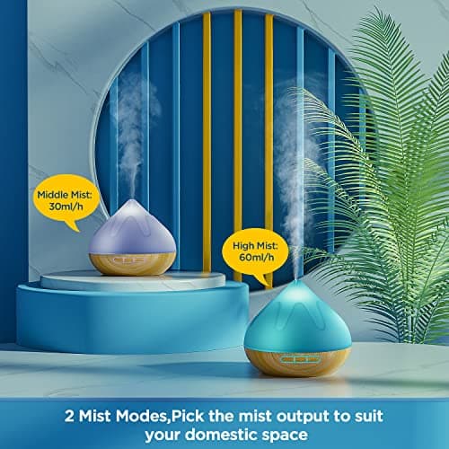 Dynooper Electric Milk Frother Handheld: Rechargeable 3 in 1 Speeds Portable Stainless Steel Drink Foam Mixer with LED Digital Display 500 ML Essential Oil Diffuser, 4 Timer Setting 6