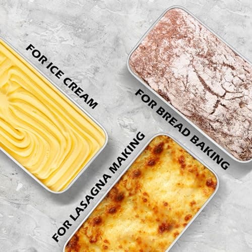 Leonyo 8 Pack Loaf Pans for Baking Bread, 9IN x 5IN Stainless Steel Loaf Bread Pans Set for Homemade Meatloaf, Bananas, Brownies, Lasagnas, Dishwasher Oven Safe 7