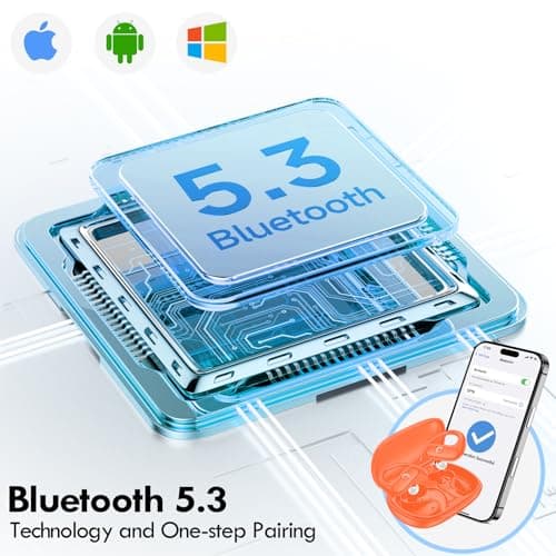 kurdene Wireless Earbuds Bluetooth Headphones Sport,Over Ear Buds with Deep Bass Sound,60Hrs Playtime Earphones Redesigned Comfort Fit with Earhooks for Running,Meeting,Workout-Orange 7