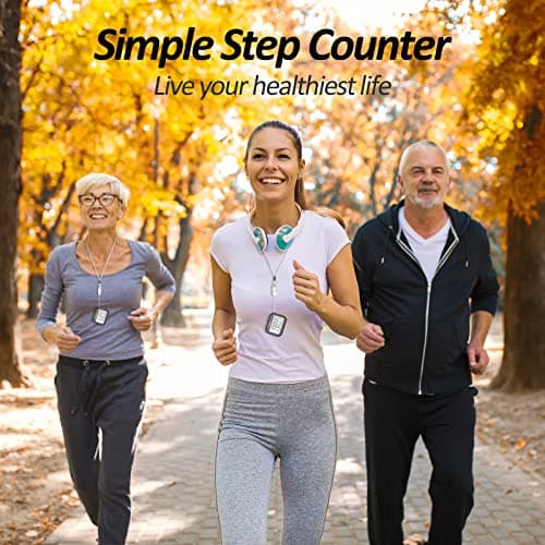 3D Pedometer for Walking, Simple Step Counter for Walking with Removable Clip and Lanyard, Accurate Pedometers for Steps, Step Tracker with Large Display for Men Women and Kids 7