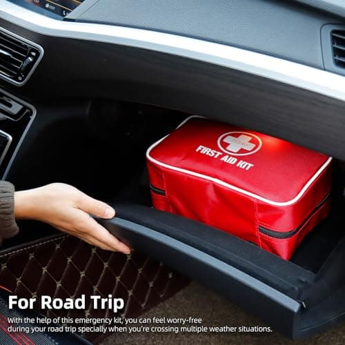 330 Piece First Aid Kit, Premium Waterproof Compact Trauma Medical Kits for Any Emergencies, Ideal for Home, Car, Travel, Camping, Hiking, Truck, Office, Sports (Medium) 7