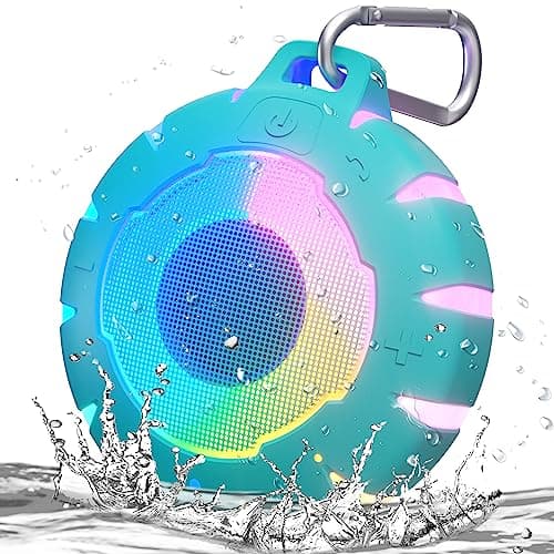 HEYSONG Waterproof Shower Bluetooth Speaker, Durable & Portable with Clear Sound, Ideal for Shower, Pool, Beach & Kayaking – Great Gift for Girls, Women & Men